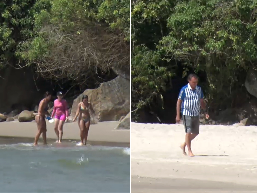 Jair e Michelle Bolsonaro curtem praia reservada em Santa Catarina. Vem ver!